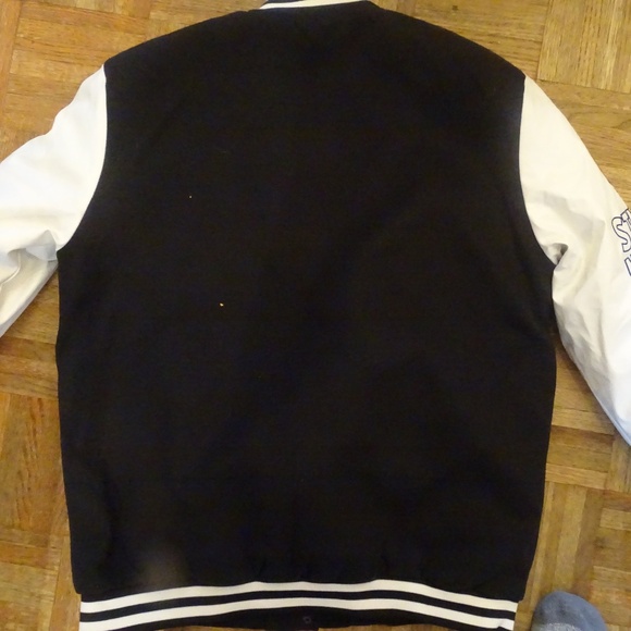 NWT BRAVE SOUL New Jersey BOMBER JACKET - Picture 3 of 4